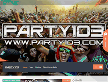 Tablet Screenshot of party103.com